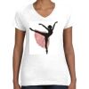 Women's Fine Jersey V-Neck Tee Thumbnail