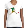 Women's Fine Jersey V-Neck Tee Thumbnail