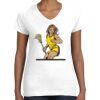 Women's Fine Jersey V-Neck Tee Thumbnail