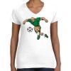 Women's Fine Jersey V-Neck Tee Thumbnail
