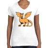 Women's Fine Jersey V-Neck Tee Thumbnail