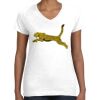 Women's Fine Jersey V-Neck Tee Thumbnail