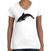 Women's Fine Jersey V-Neck Tee Thumbnail