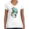 Women's Fine Jersey V-Neck Tee Thumbnail