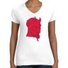 Women's Fine Jersey V-Neck Tee Thumbnail