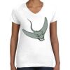 Women's Fine Jersey V-Neck Tee Thumbnail